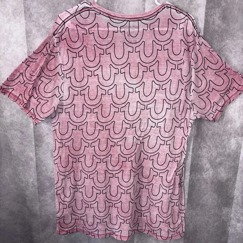 Vintage True Religion Horseshoe Print Hip Hop  Tee Graphic Crewneck Mens Size XL
